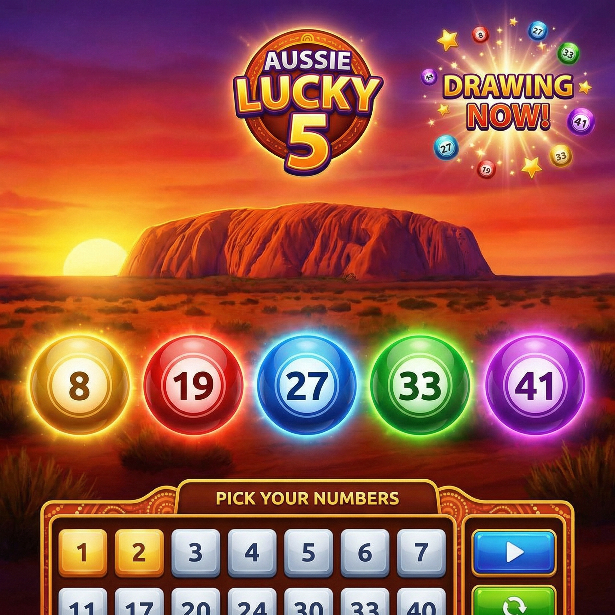 澳洲幸运五彩票游戏界面